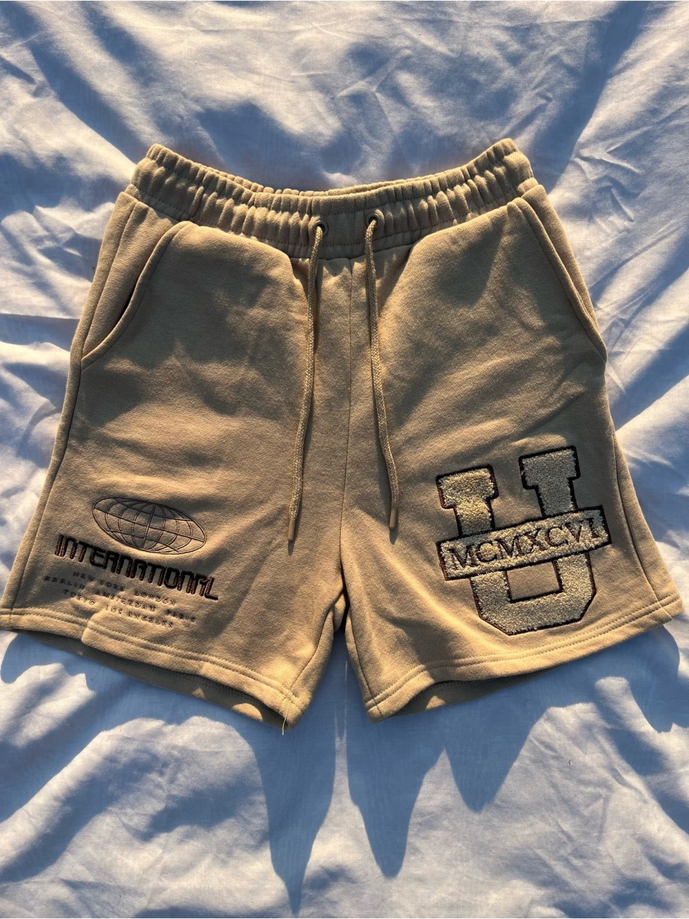Beige Sweat-shorts